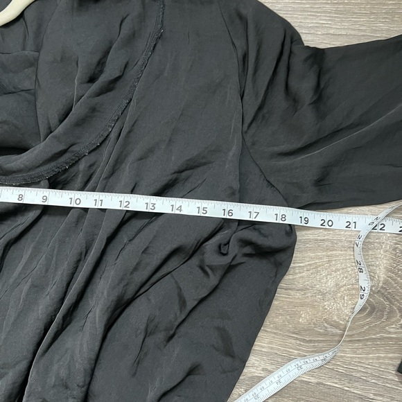 Free People Black Classy Blouse- Large - Picture 6 of 9
